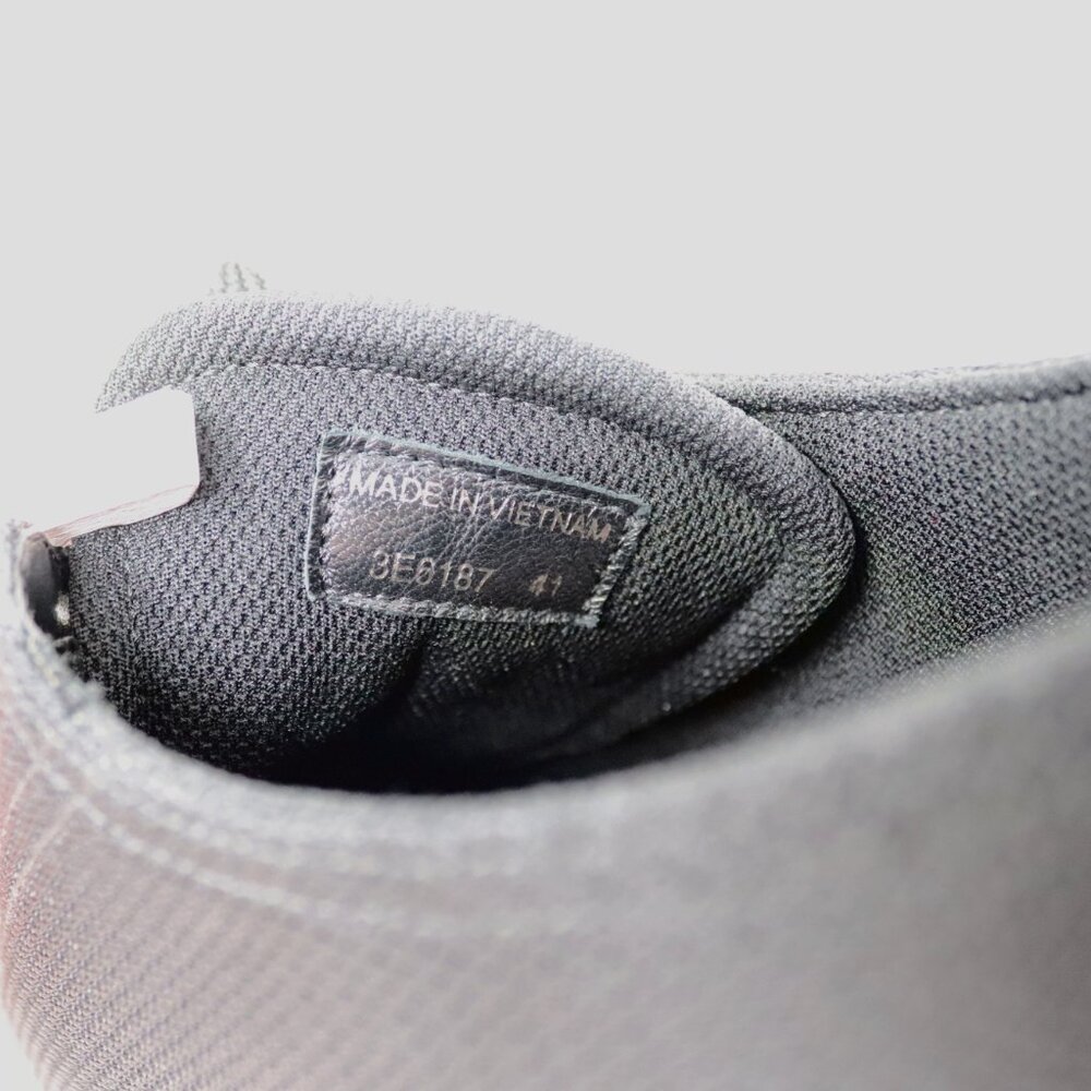 Prada 41 Black Sneaker Mesh Knit Fabric 3E6187 - Picture 11 of 12